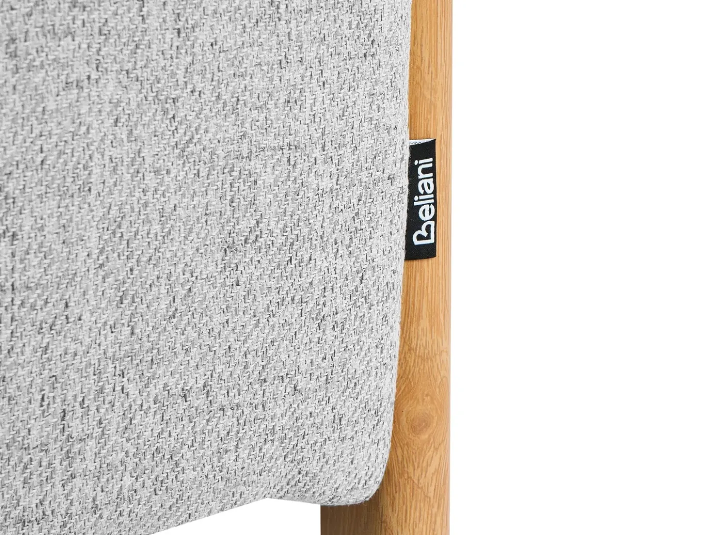 Set da salotto 3 posti EDLAND Tessuto Grigio chiaro con Panca