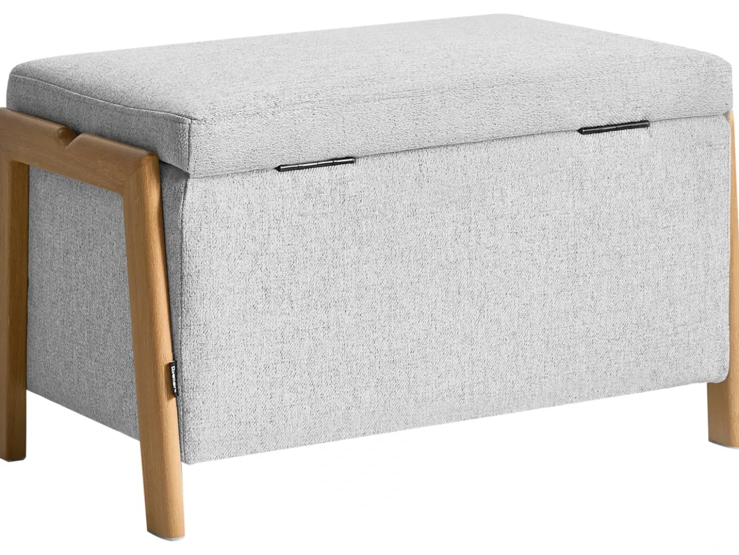 Set da salotto 3 posti EDLAND Tessuto Grigio chiaro con Panca