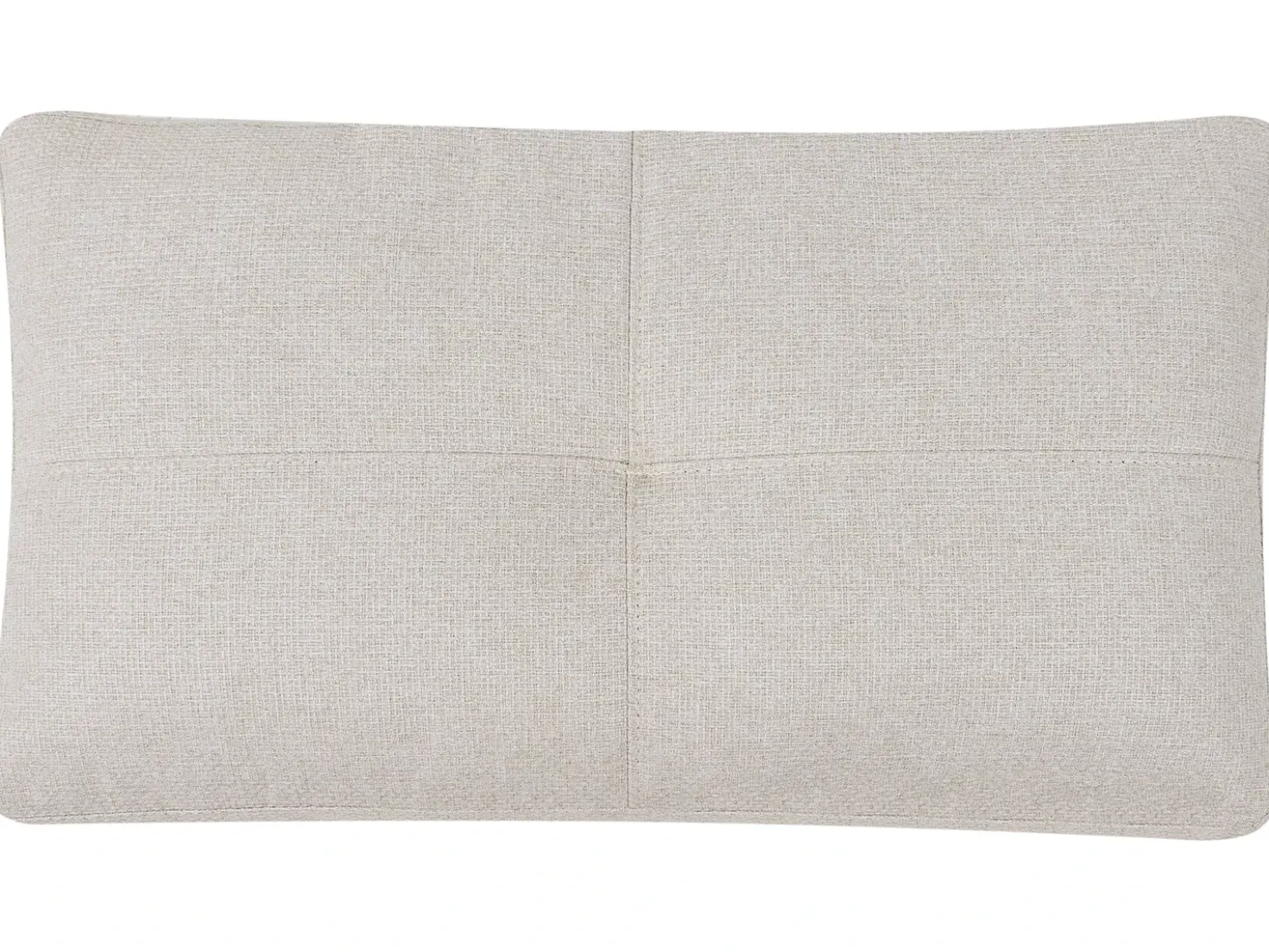 Set da salotto 3 posti EDLAND Tessuto Beige chiaro con Pouf