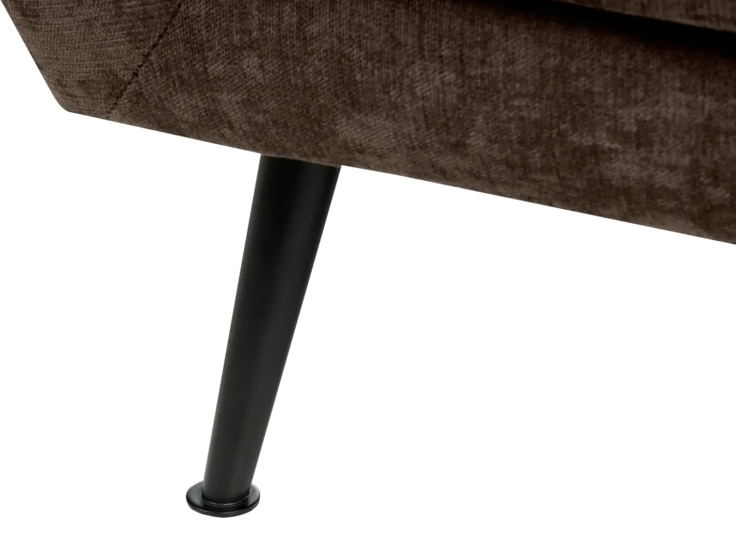 Set da salotto 3 posti EIBY Ciniglia Marrone scuro