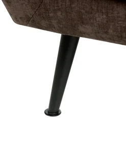 Set da salotto 3 posti EIBY Ciniglia Marrone scuro