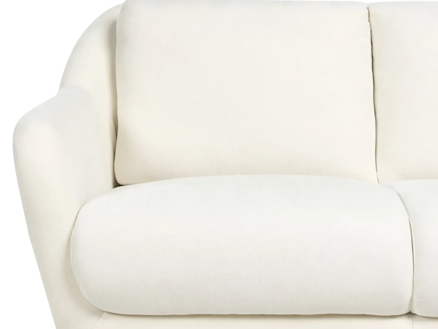 Set da salotto 3 posti EIBY Ciniglia Bianco