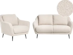 Set da salotto 3 posti EIBY Bouclé Beige