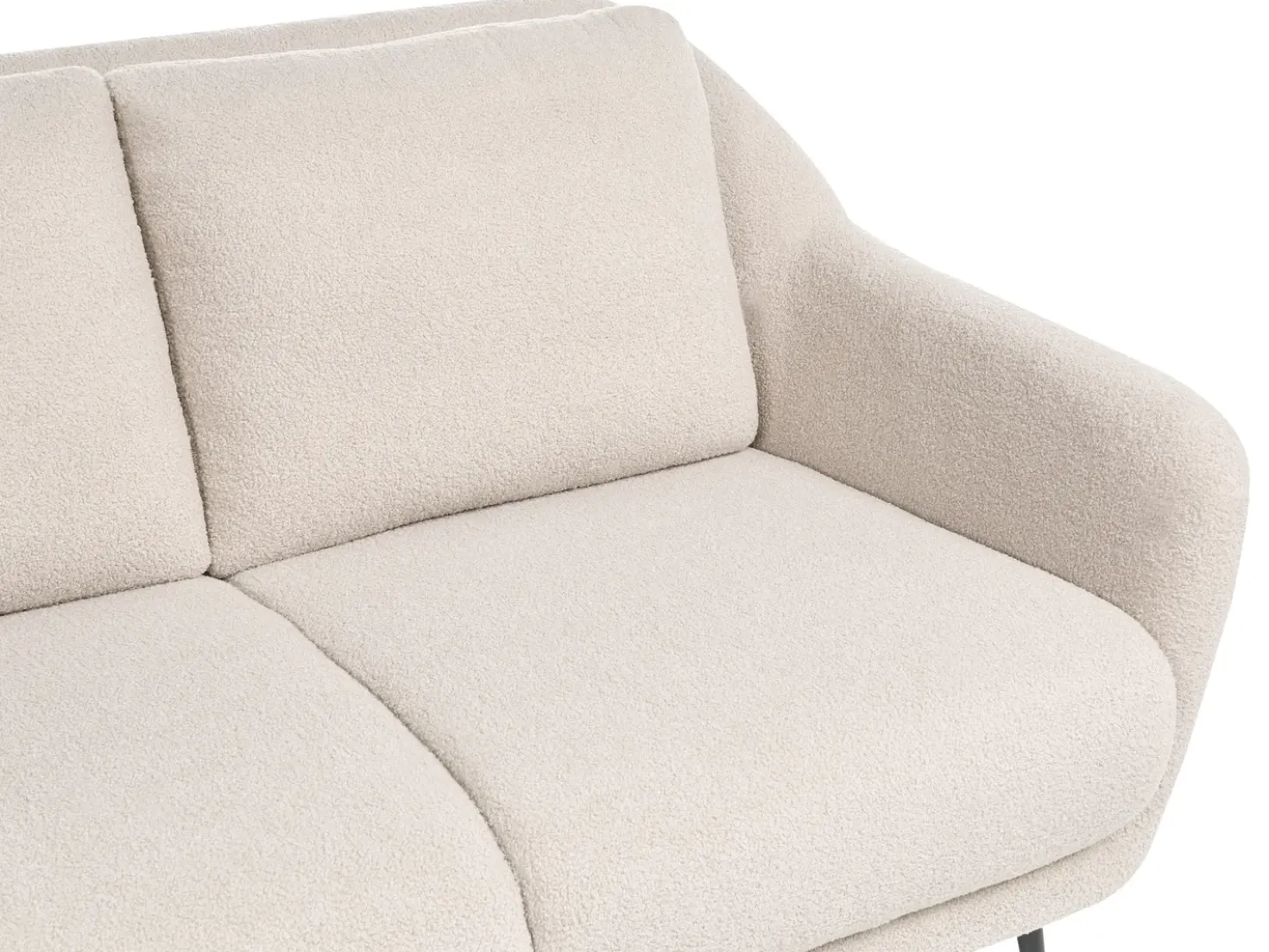 Set da salotto 3 posti EIBY Bouclé Beige