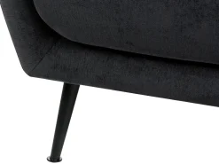 Set da salotto 3 posti EIBY Ciniglia Nero