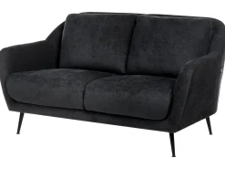 Set da salotto 3 posti EIBY Ciniglia Nero