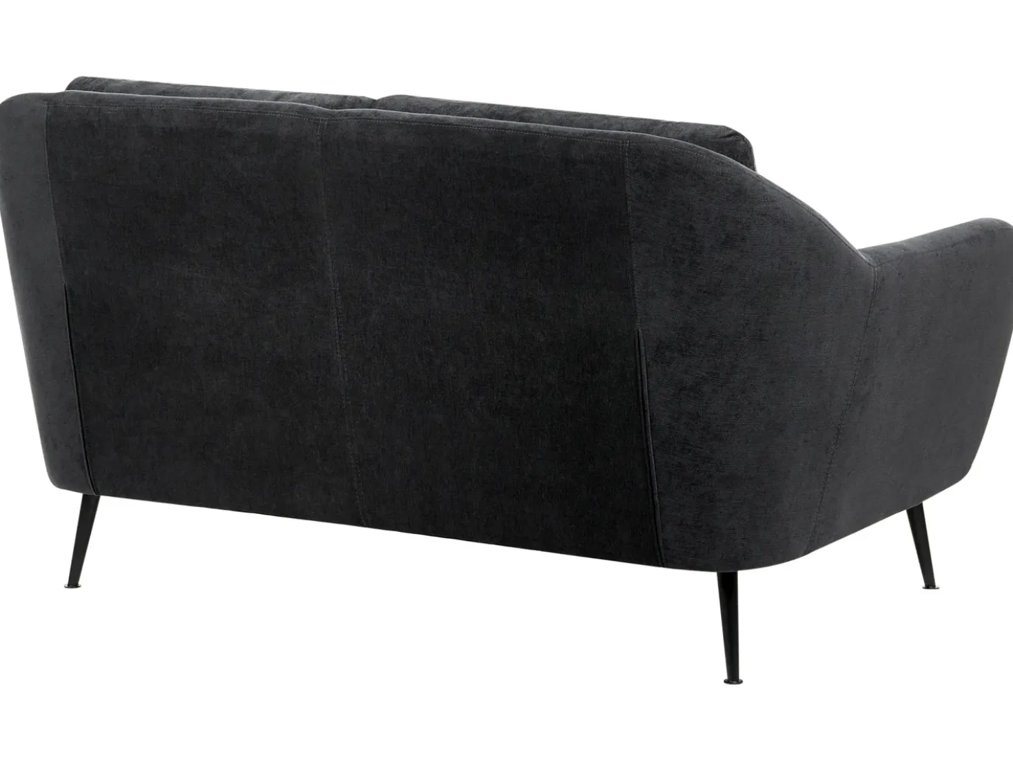 Set da salotto 3 posti EIBY Ciniglia Nero