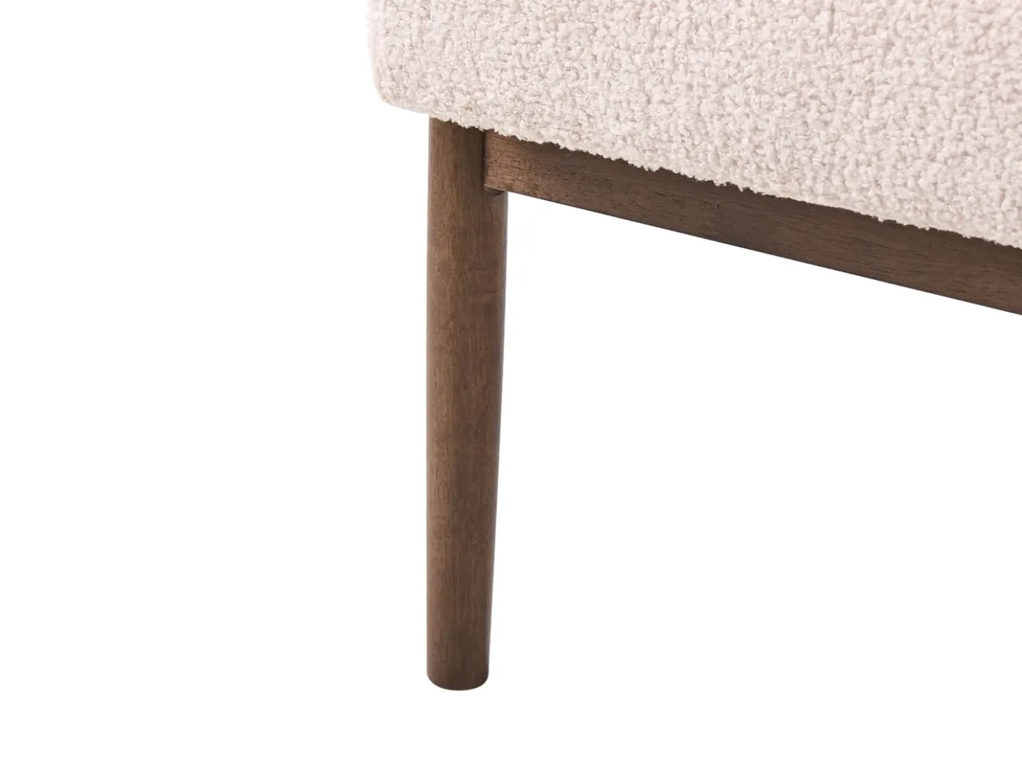 Set da salotto 6 posti ESRUM Bouclé Marrone scuro/Beige
