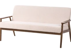 Set da salotto 6 posti ESRUM Bouclé Marrone scuro/Beige