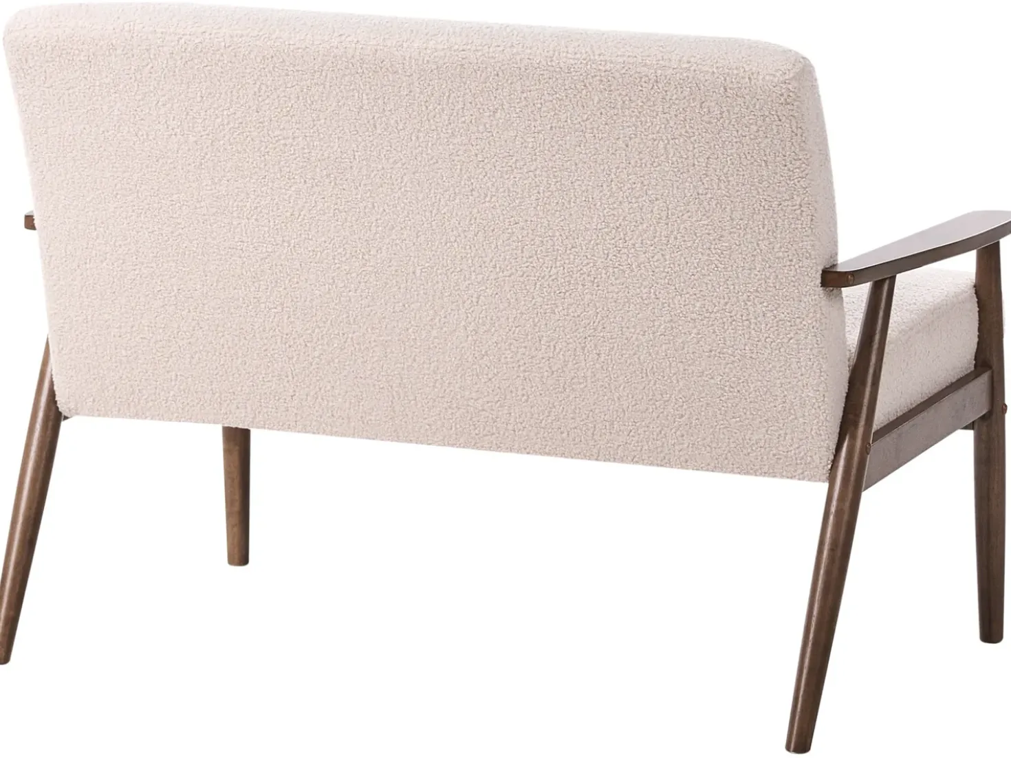 Set da salotto 6 posti ESRUM Bouclé Marrone scuro/Beige