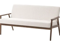 Set da salotto 6 posti ESRUM Tessuto Marrone scuro/Beige