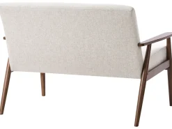 Set da salotto 6 posti ESRUM Tessuto Marrone scuro/Grigio