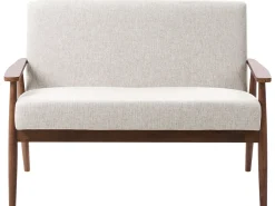Set da salotto 6 posti ESRUM Tessuto Marrone scuro/Grigio