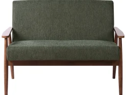 Set da salotto 6 posti ESRUM Tessuto Marrone scuro/Verde