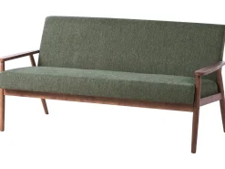 Set da salotto 6 posti ESRUM Tessuto Marrone scuro/Verde