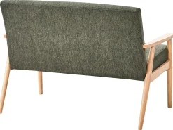 Set da salotto 6 posti ESRUM Tessuto Marrone chiaro/Verde