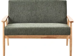 Set da salotto 6 posti ESRUM Tessuto Marrone chiaro/Verde