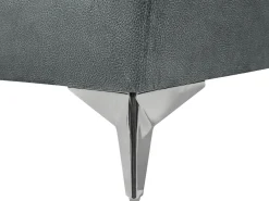 Set da salotto 5 posti GAULA Velluto Grigio