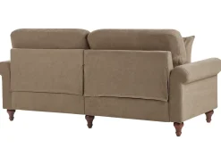 Set da salotto 5 posti GINNERUP Tessuto Marrone