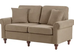 Set da salotto 5 posti GINNERUP Tessuto Marrone