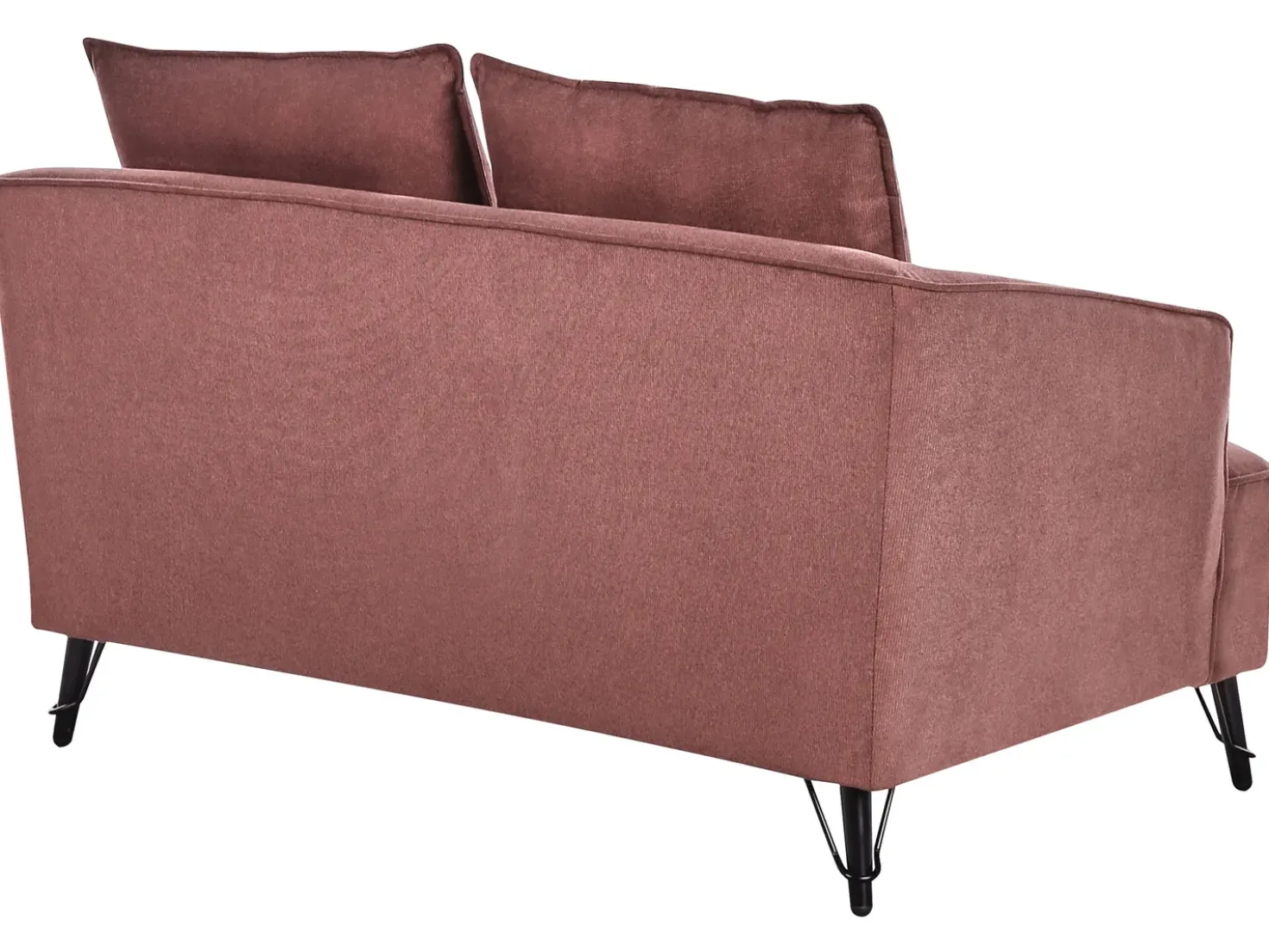 Set da salotto 5 posti HOBRO Tessuto Bordeaux