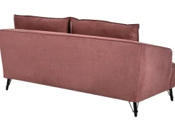 Set da salotto 5 posti HOBRO Tessuto Bordeaux