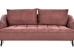 Set da salotto 5 posti HOBRO Tessuto Bordeaux