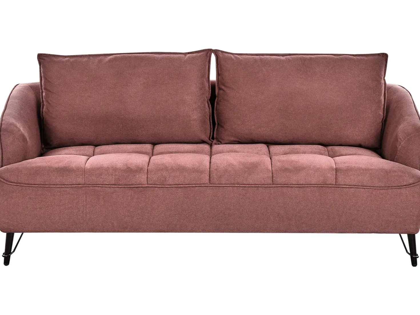 Set da salotto 5 posti HOBRO Tessuto Bordeaux