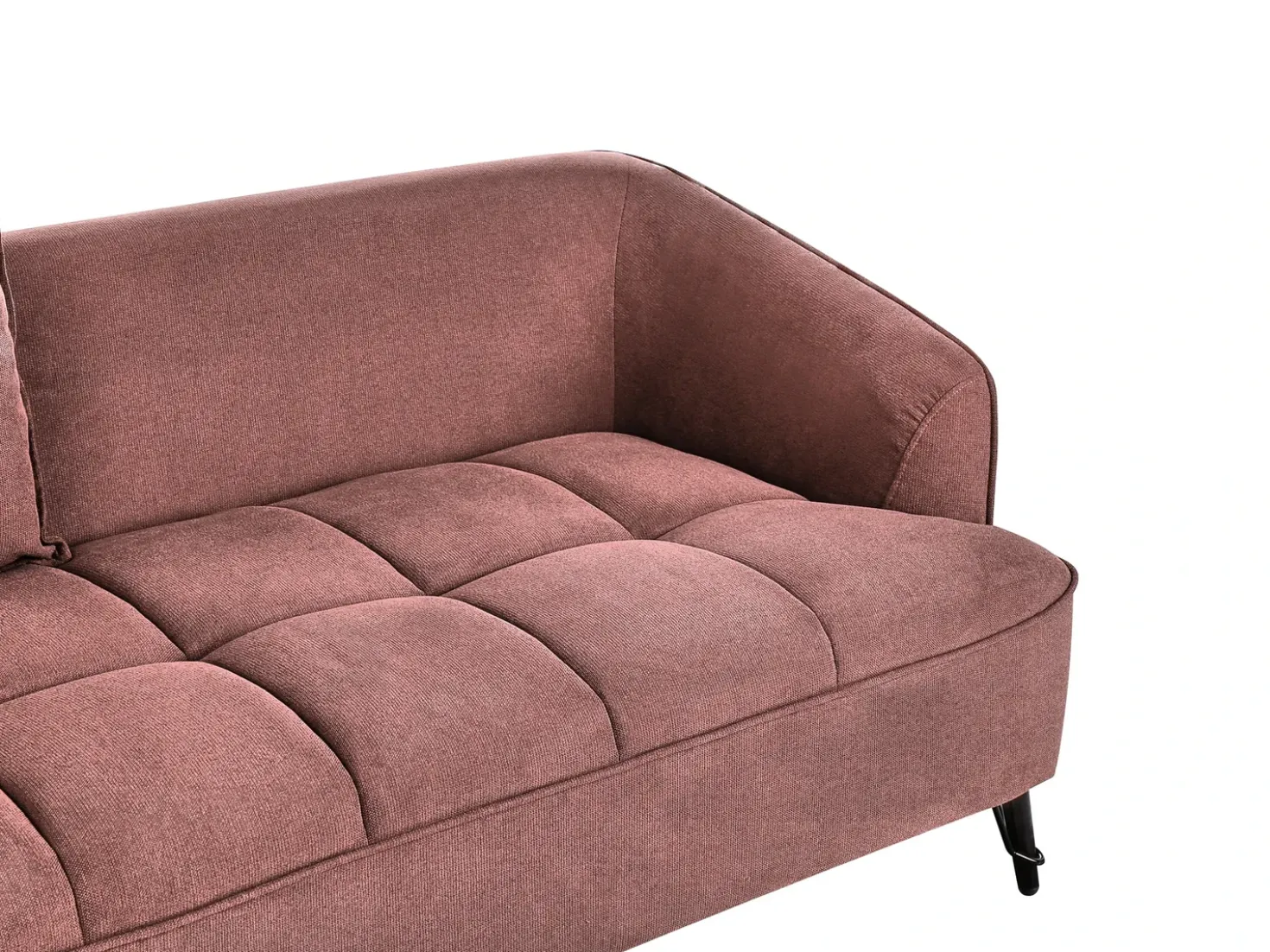 Set da salotto 5 posti HOBRO Tessuto Bordeaux