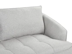 Set da salotto 5 posti HOBRO Tessuto Grigio chiaro