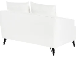 Set da salotto 5 posti HOBRO Bouclé Bianco