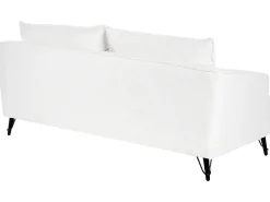 Set da salotto 5 posti HOBRO Bouclé Bianco