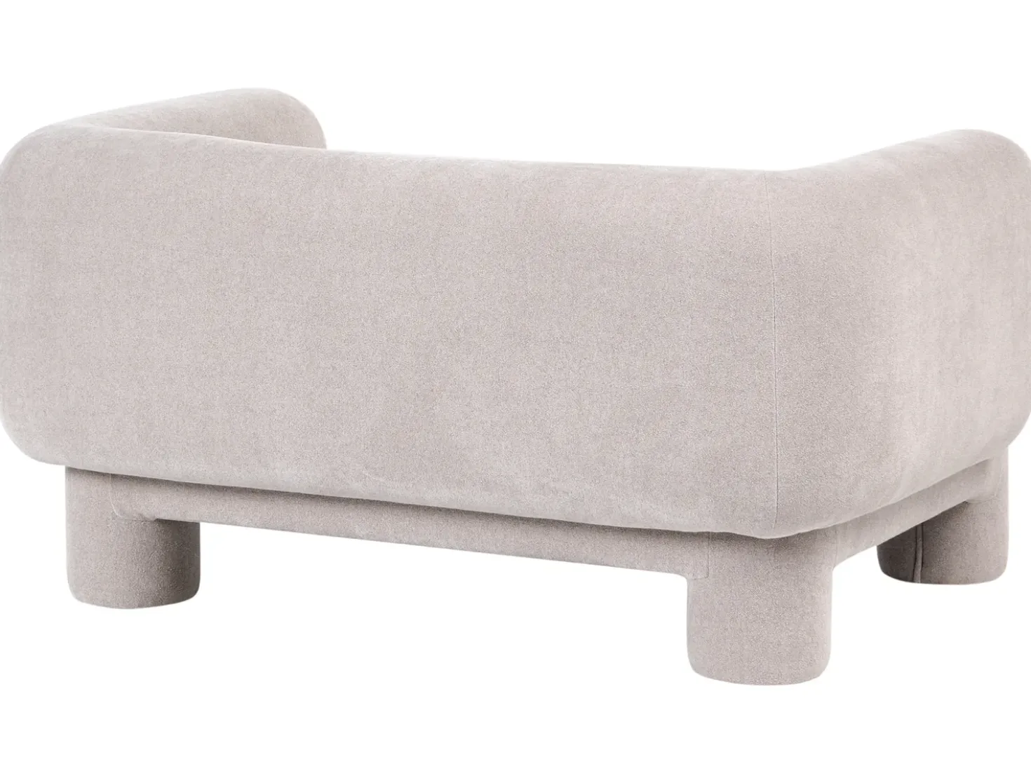Set da salotto 6 posti HOGBO Tessuto Beige con ottomana