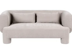 Set da salotto 6 posti HOGBO Tessuto Beige con ottomana