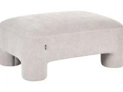 Set da salotto 6 posti HOGBO Tessuto Beige con ottomana