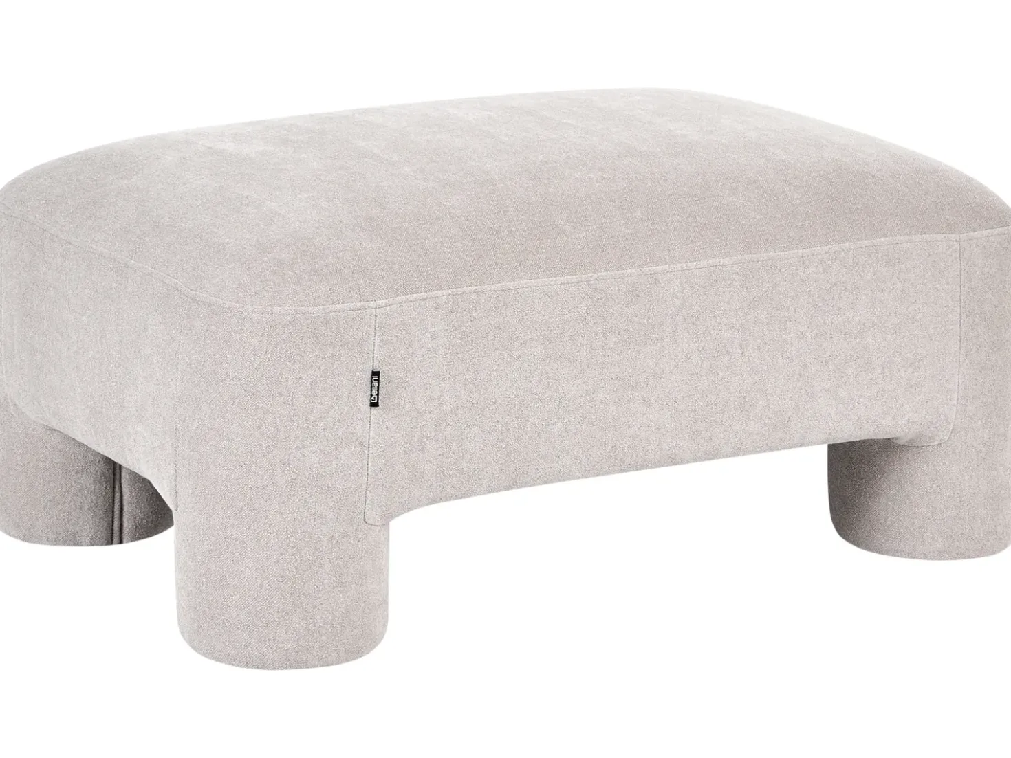 Set da salotto 6 posti HOGBO Tessuto Beige con ottomana