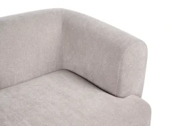 Set da salotto 6 posti HOGBO Tessuto Beige con ottomana