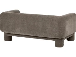 Set da salotto 6 posti HOGBO Tessuto Marrone con ottomana