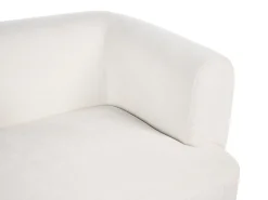 Set da salotto 6 posti HOGBO Tessuto Bianco con ottomana