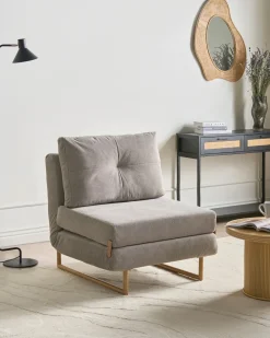 Set da salotto 6 posti JERSLEV Tessuto Grigio