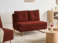 Set da salotto 6 posti JERSLEV Tessuto Rosso