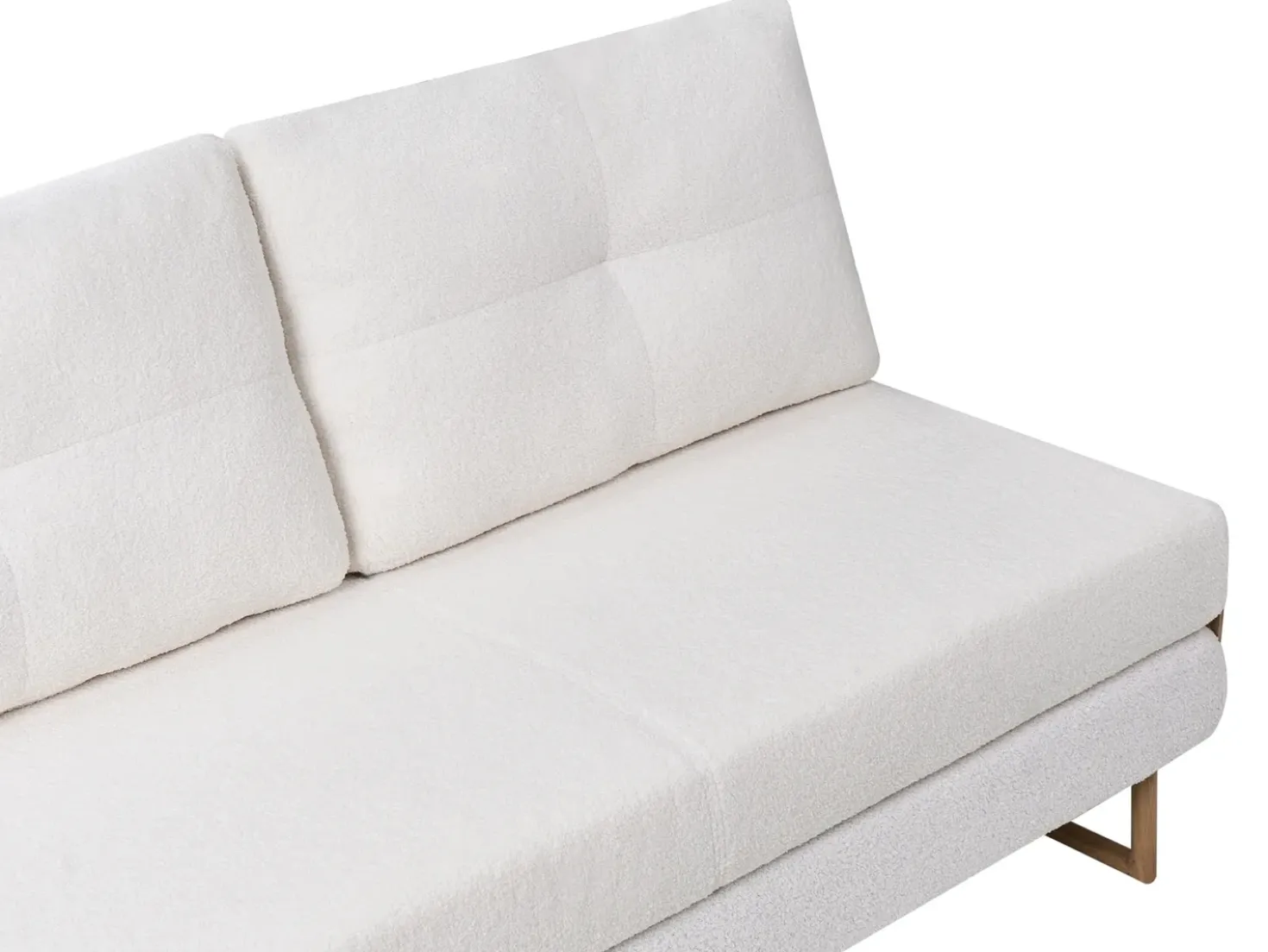 Set da salotto 6 posti JERSLEV Bouclé Bianco sporco