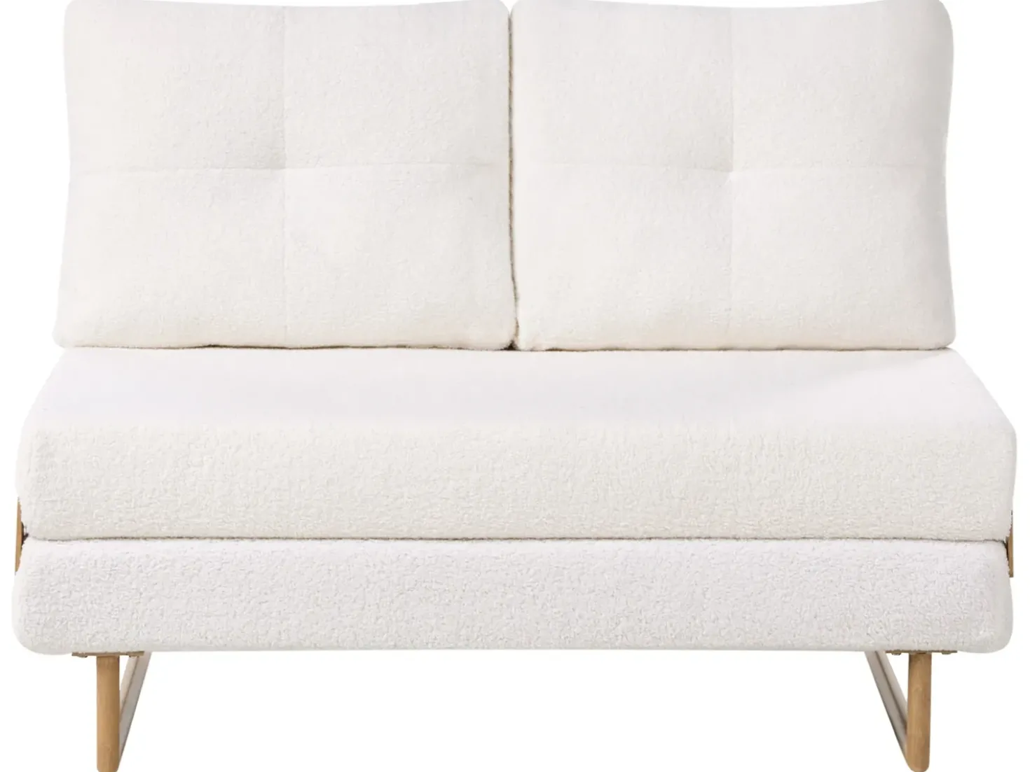 Set da salotto 6 posti JERSLEV Bouclé Bianco sporco