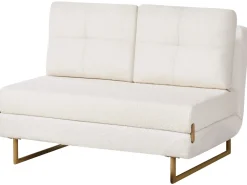 Set da salotto 6 posti JERSLEV Bouclé Bianco sporco
