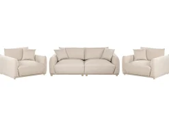 Set da salotto 5 posti JUBEK Velluto Beige