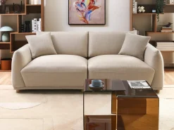 Set da salotto 5 posti JUBEK Velluto Beige
