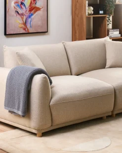 Set da salotto 5 posti JUBEK Velluto Beige