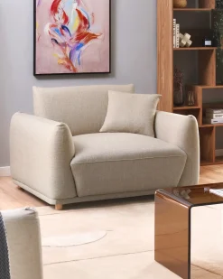 Set da salotto 5 posti JUBEK Velluto Beige