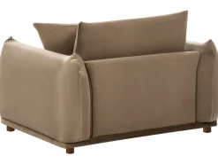Set da salotto 5 posti JUBEK Velluto Marrone