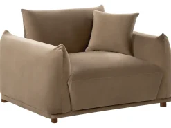 Set da salotto 5 posti JUBEK Velluto Marrone